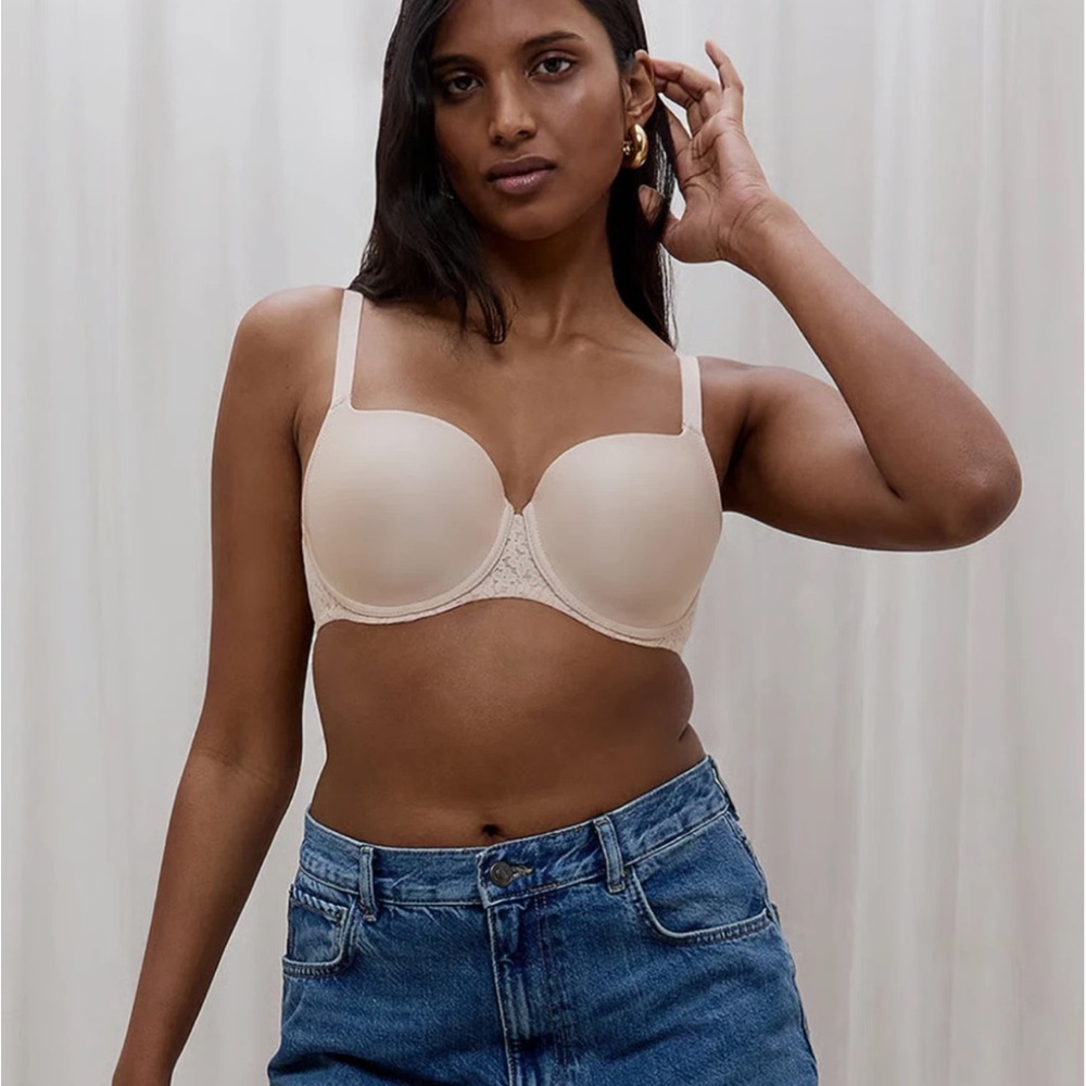 Chantelle Norah Comfort Smooth Sweetheart T-Shirt Bra - Nude Blush 30DDDD